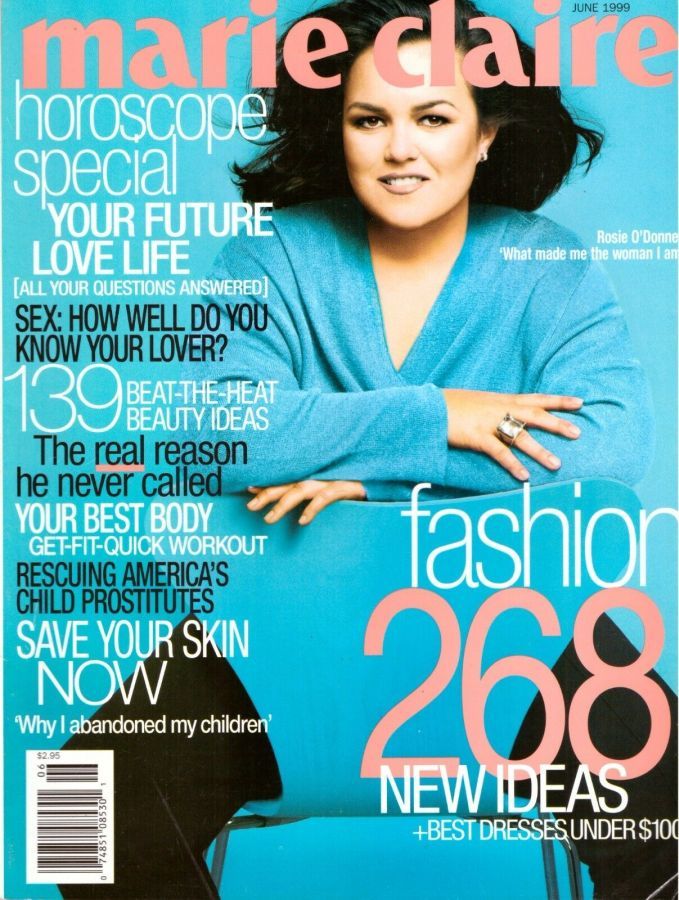 MARIE CLAIRE USA magazine side cover  June 1999