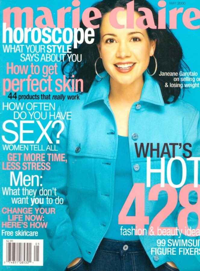 MARIE CLAIRE USA magazine side cover  May 2000