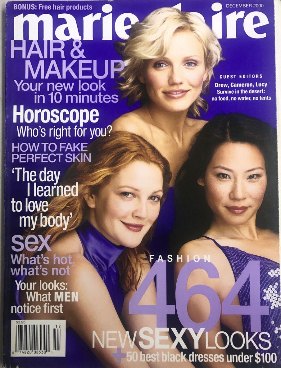 MARIE CLAIRE USA magazine side cover  December 2000
