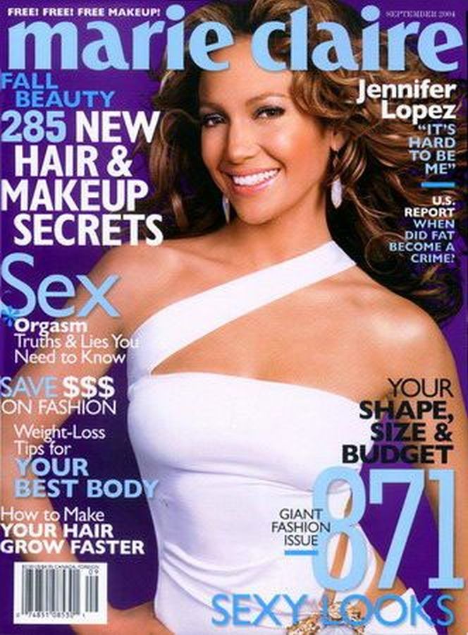 MARIE CLAIRE USA magazine side cover  September 2004