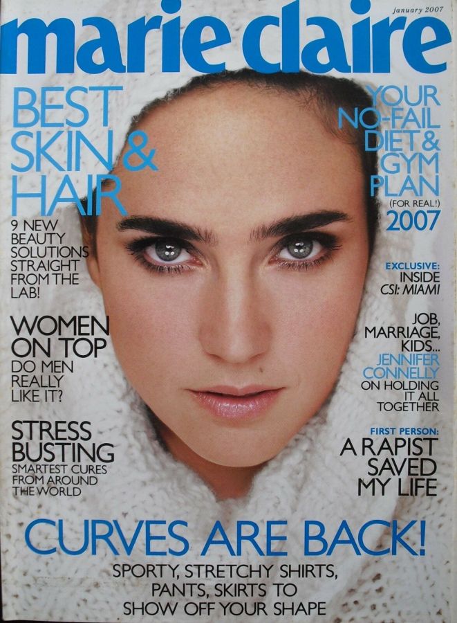 MARIE CLAIRE USA magazine side cover  January 2007