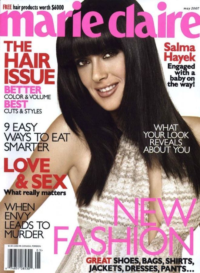 MARIE CLAIRE USA magazine side cover  May 2007