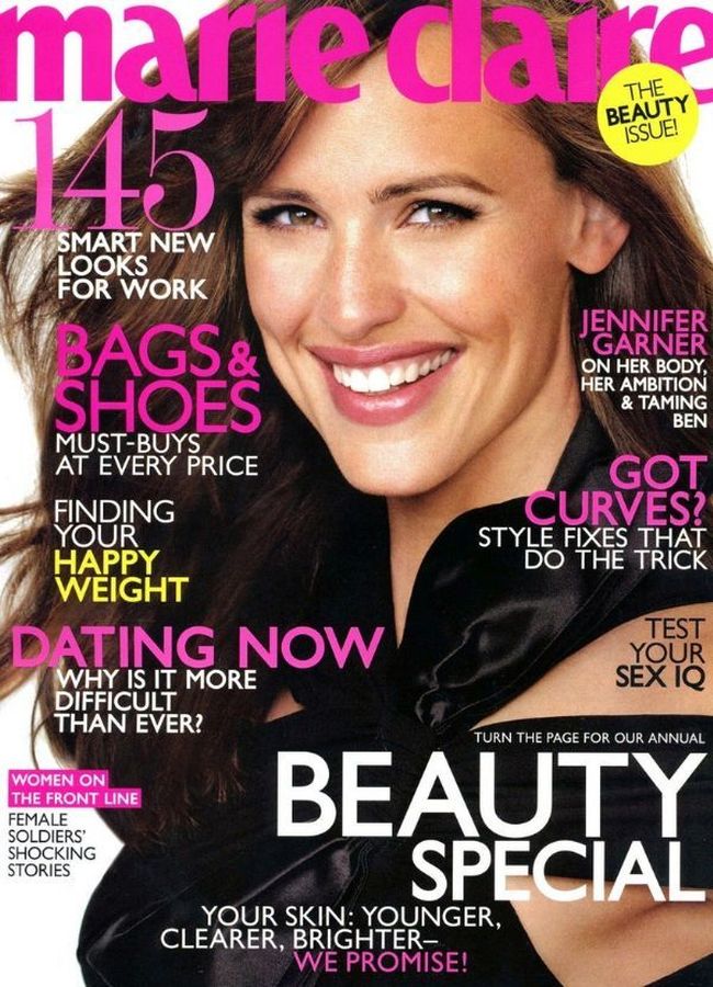 MARIE CLAIRE USA magazine side cover  October 2007