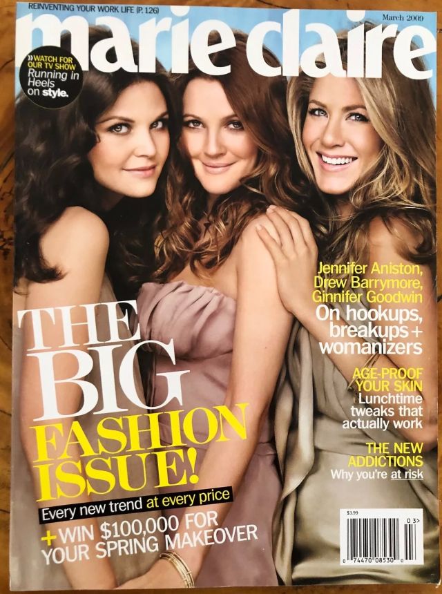 MARIE CLAIRE USA magazine side cover  March 2009