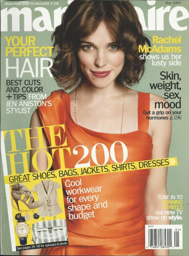 MARIE CLAIRE USA magazine side cover  May 2009