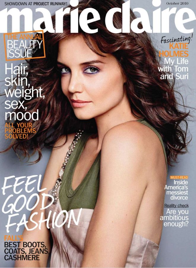 MARIE CLAIRE USA magazine side cover  October 2010