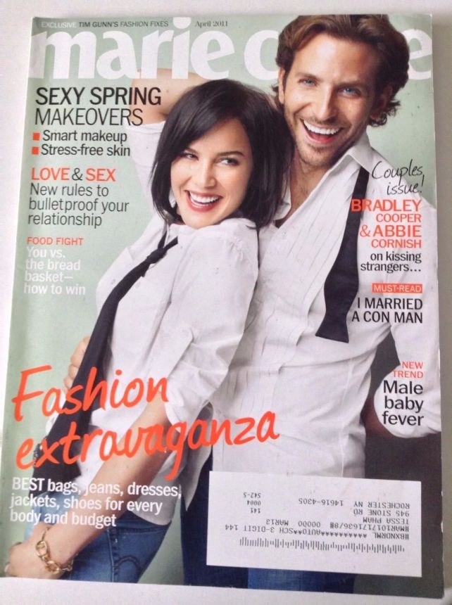 MARIE CLAIRE USA magazine side cover  April 2011