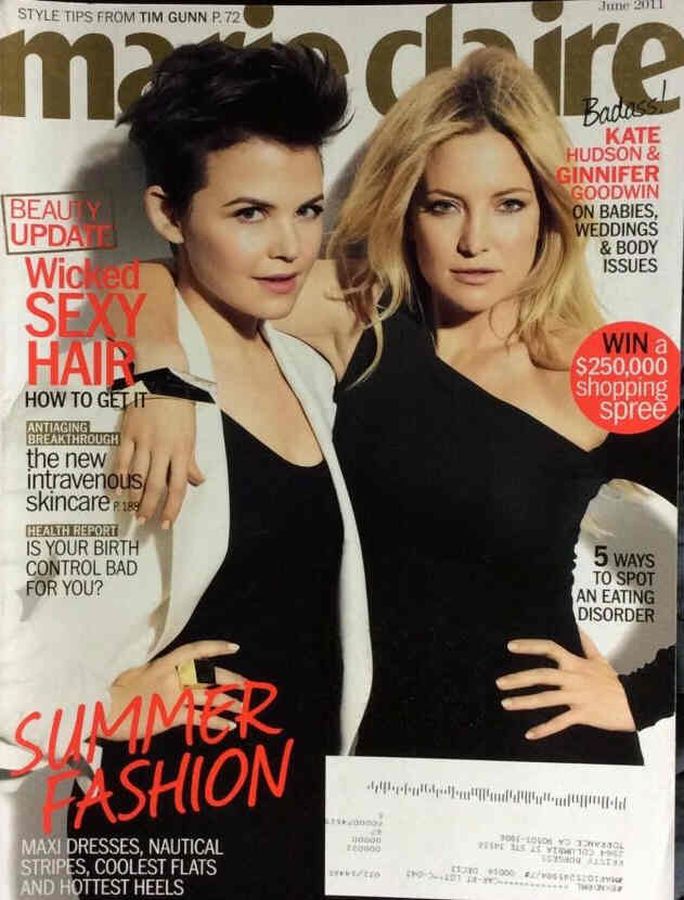 MARIE CLAIRE USA magazine side cover  June 2011