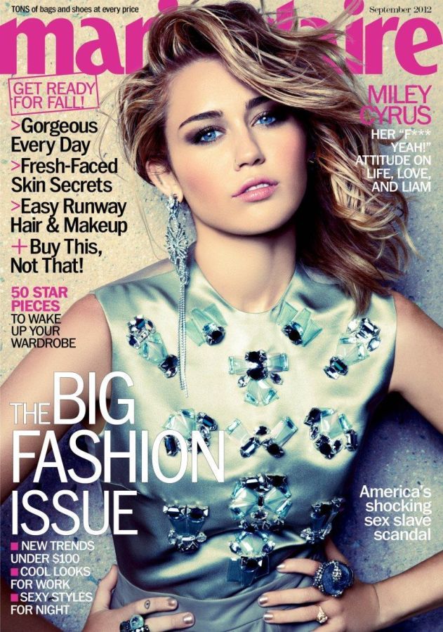 MARIE CLAIRE USA magazine side cover  September 2012