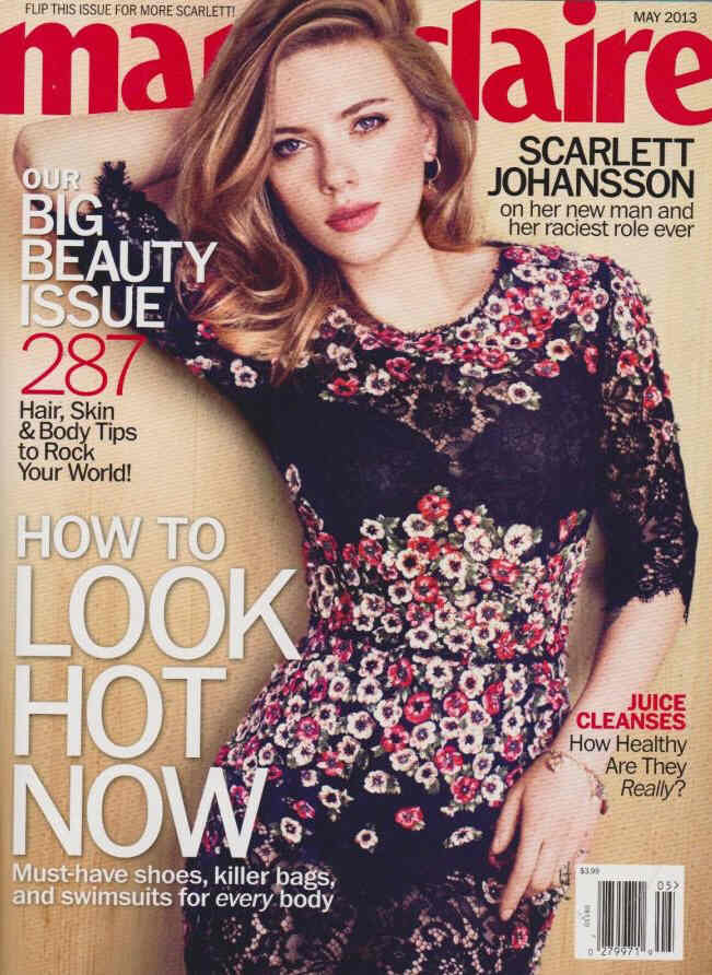 MARIE CLAIRE USA magazine side cover  May 2013