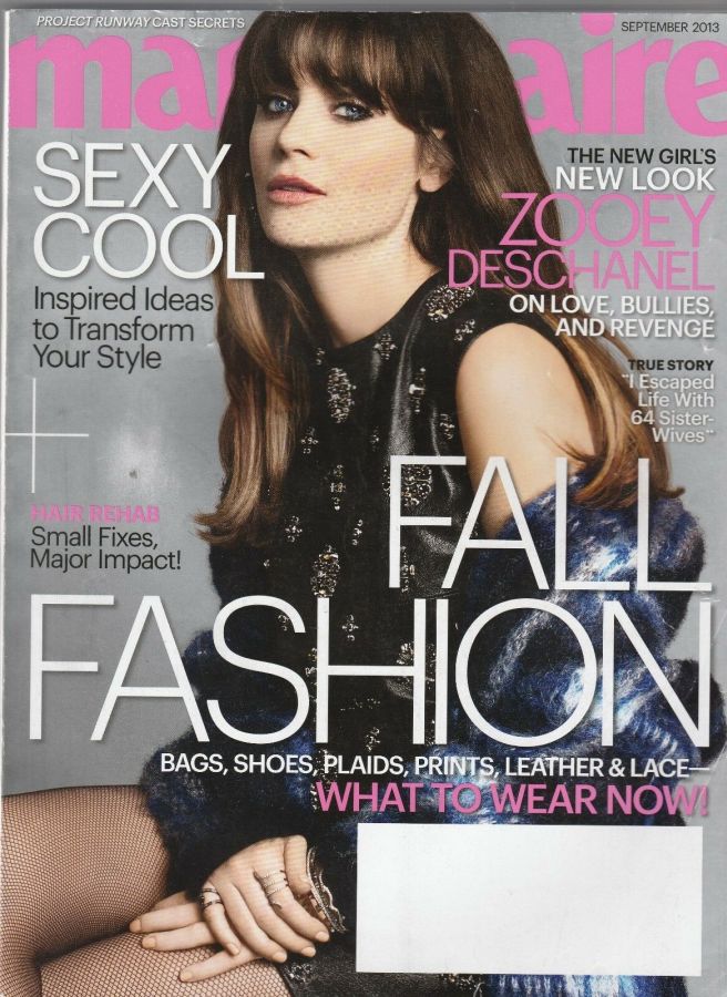MARIE CLAIRE USA magazine side cover  September 2013