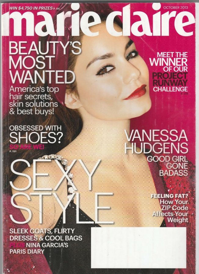 MARIE CLAIRE USA magazine side cover  October 2013