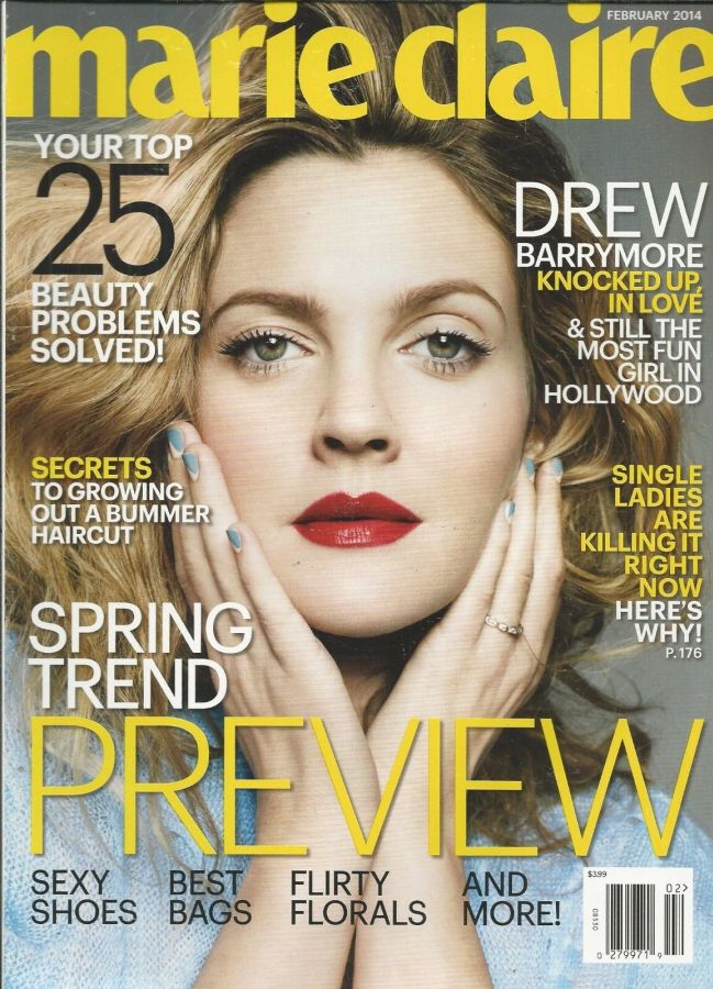 MARIE CLAIRE USA magazine side cover  February 2014