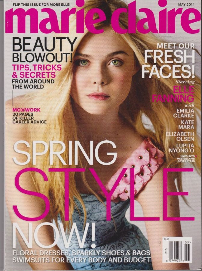 MARIE CLAIRE USA magazine side cover  May 2014