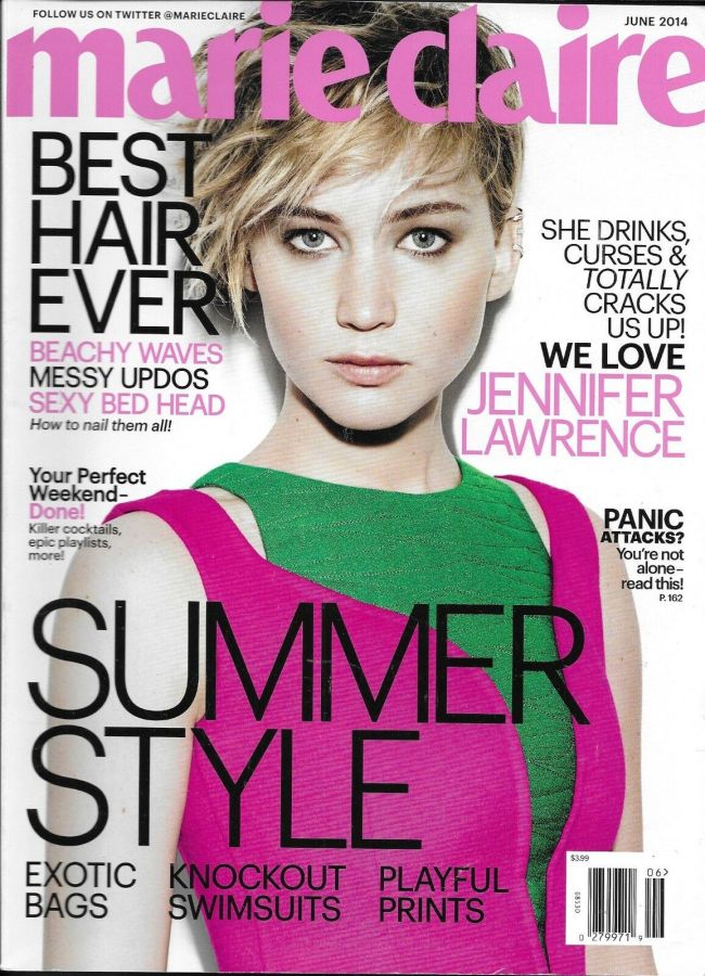 MARIE CLAIRE USA magazine side cover  June 2014