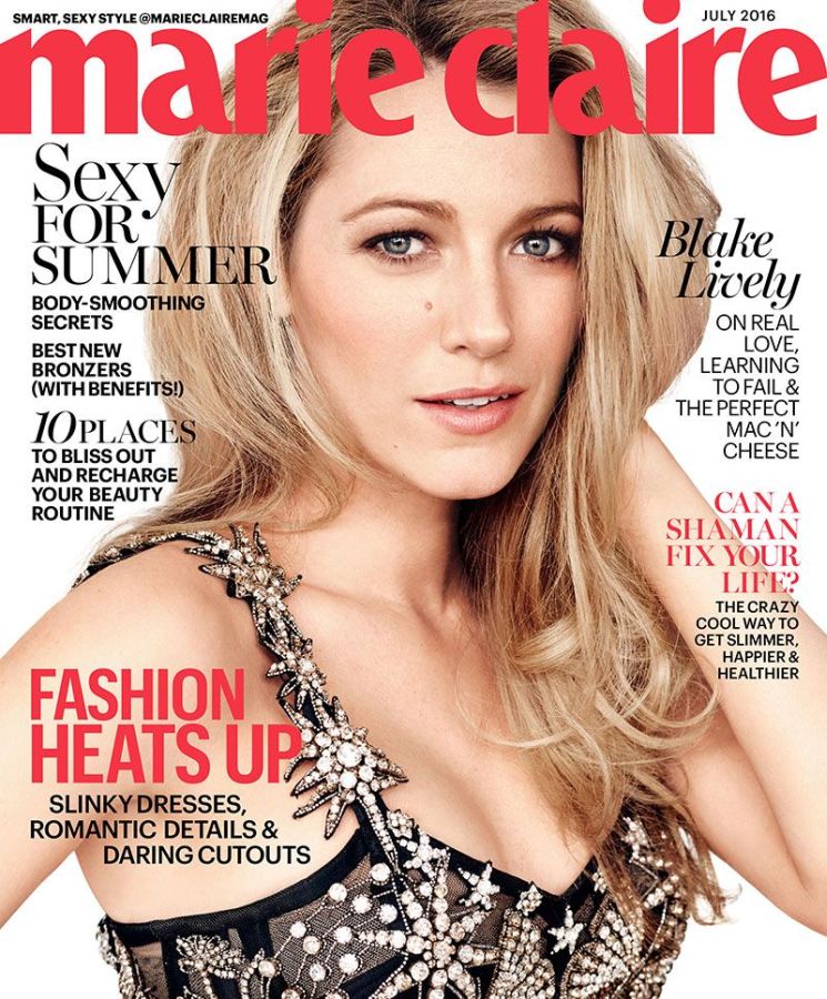 MARIE CLAIRE USA magazine side cover  July 2016
