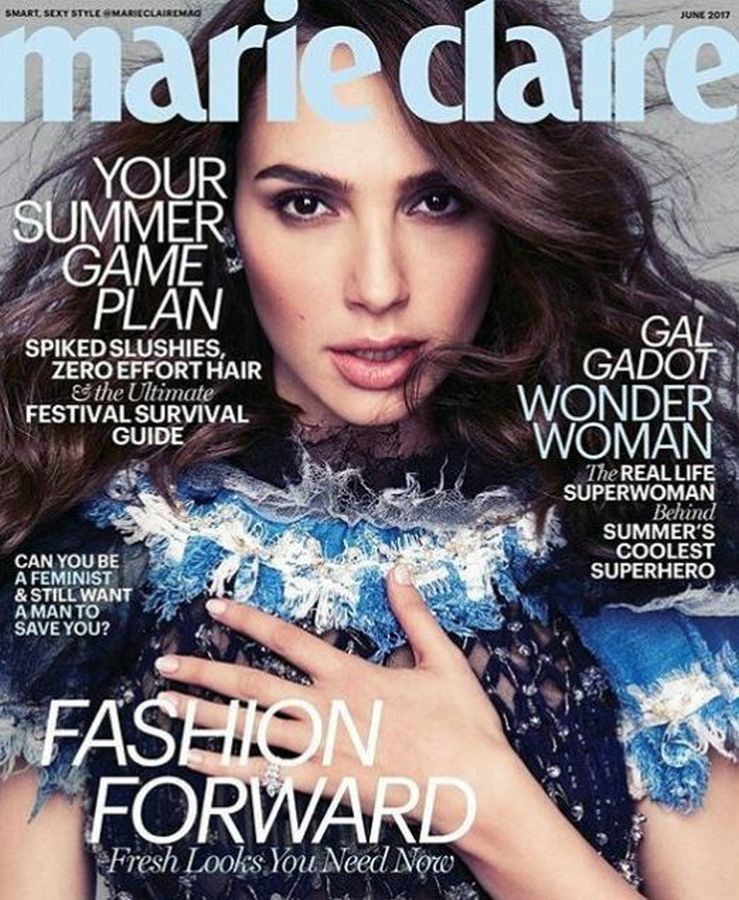 MARIE CLAIRE USA magazine side cover  June 2017