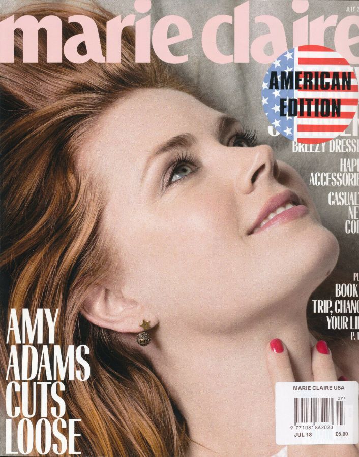 MARIE CLAIRE USA magazine side cover  July 2018