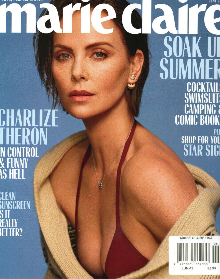MARIE CLAIRE USA magazine side cover  June 2019
