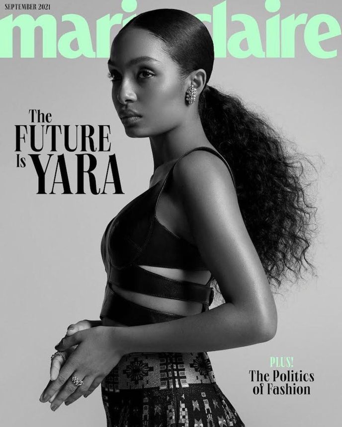 MARIE CLAIRE USA magazine side cover  September 2021