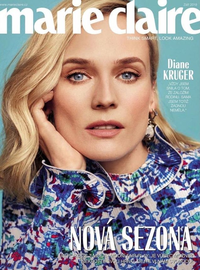 MARIE CLAIRE CZECH magazine side cover  September 2019