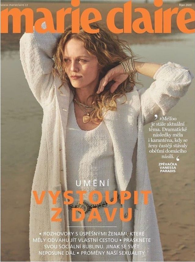 MARIE CLAIRE CZECH magazine side cover  October 2020