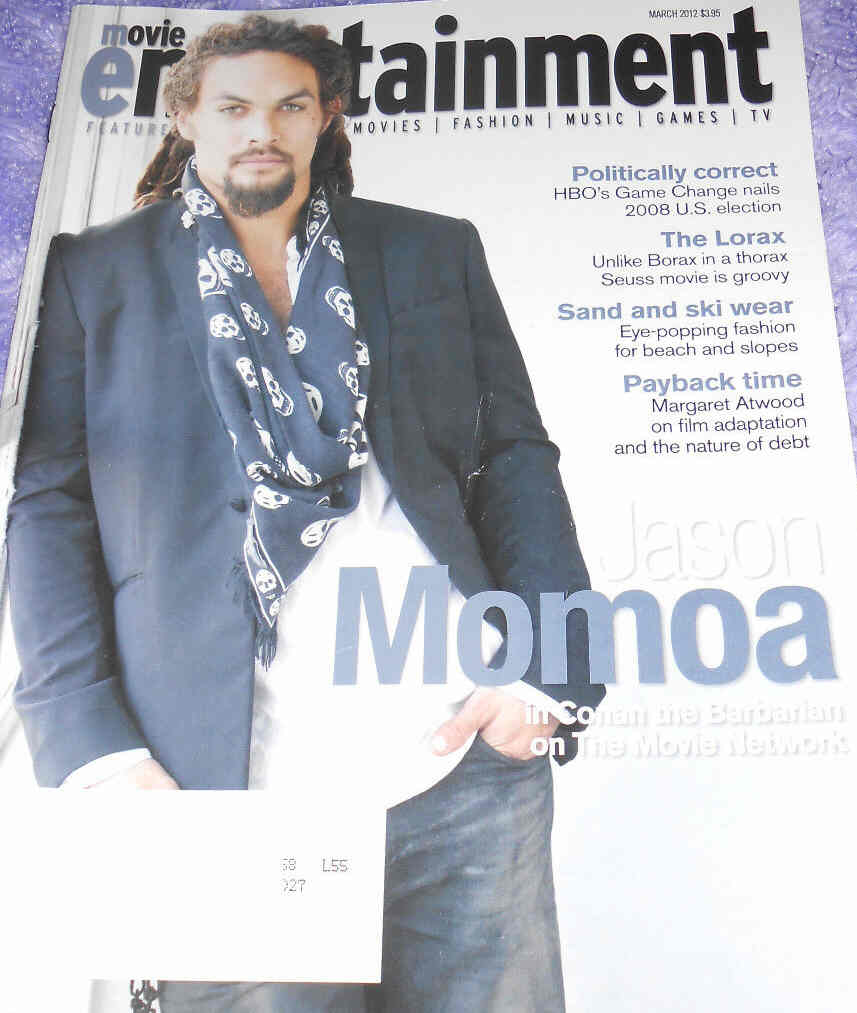 MOVIE ENTERTAINMENT magazine side cover March 2012