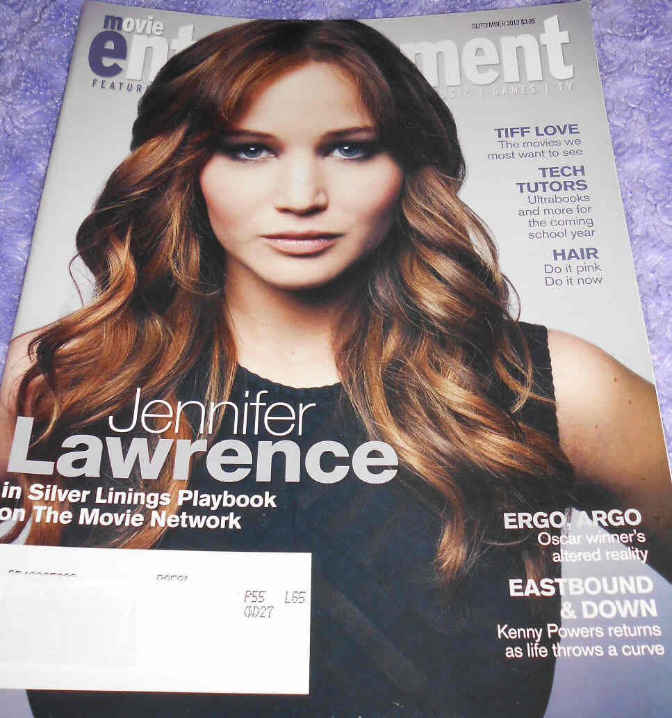 MOVIE ENTERTAINMENT magazine side cover September 2013
