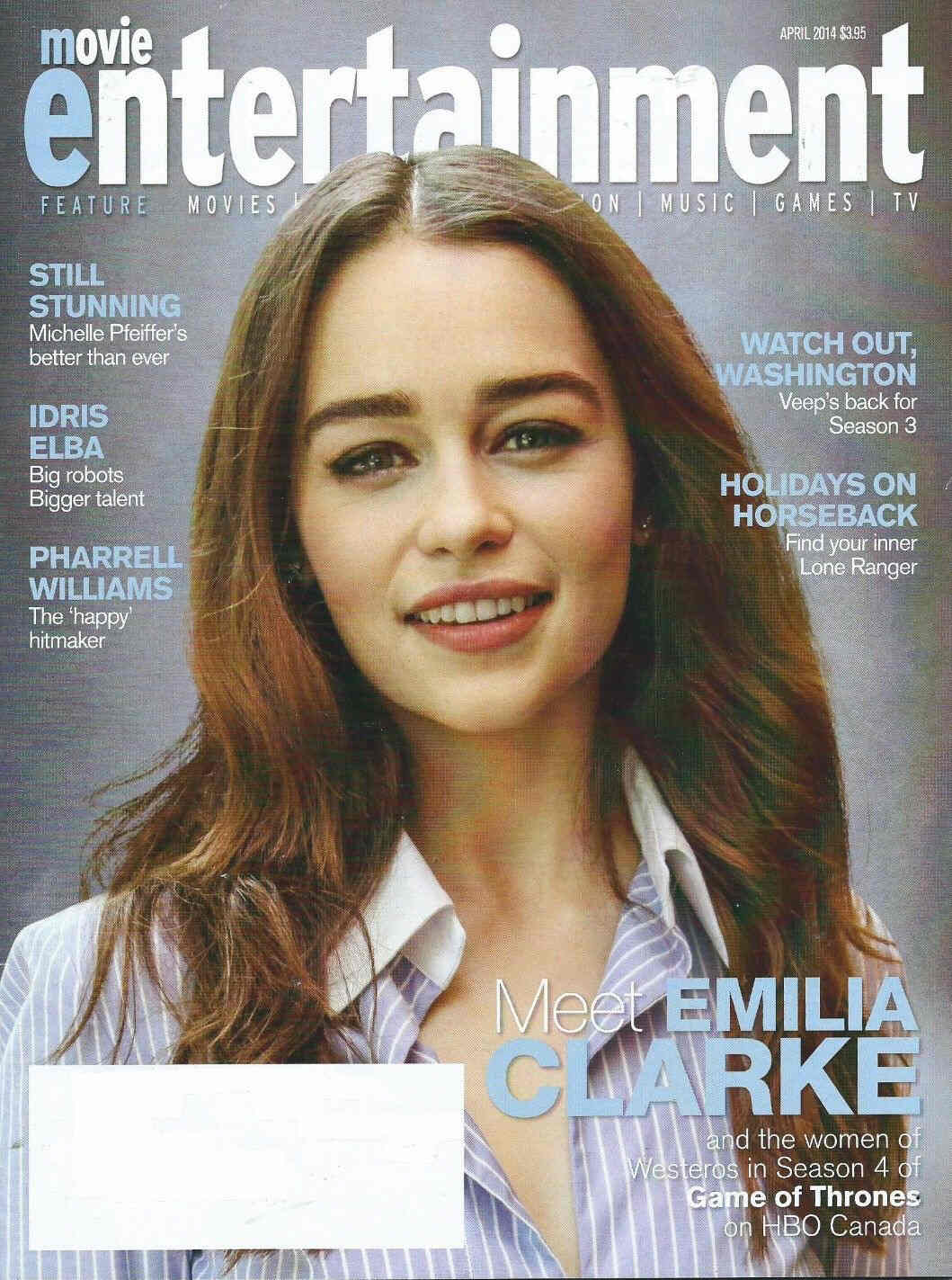 MOVIE ENTERTAINMENT magazine side cover April 2014