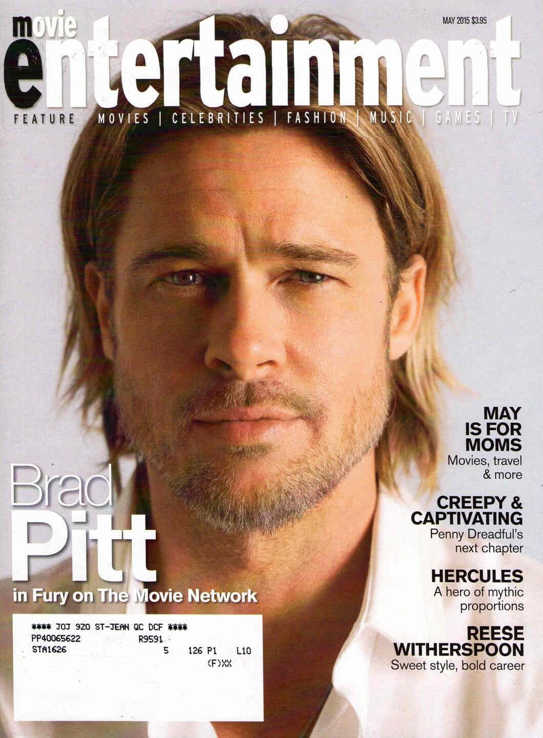MOVIE ENTERTAINMENT magazine side cover May 2015