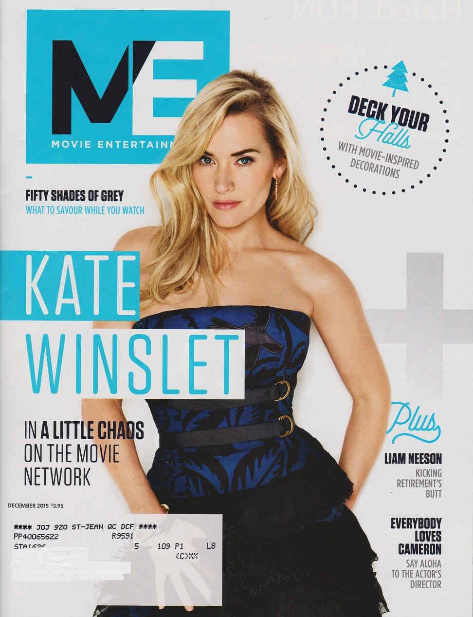 MOVIE ENTERTAINMENT magazine side cover December 2015