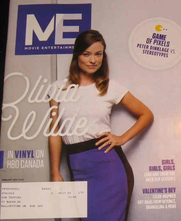 MOVIE ENTERTAINMENT magazine side cover February 2016