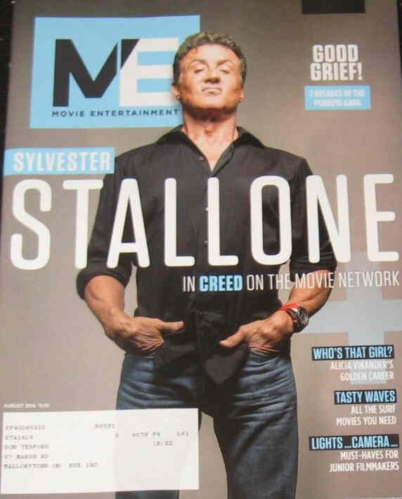 MOVIE ENTERTAINMENT magazine side cover August 2016