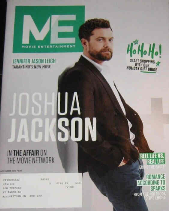 MOVIE ENTERTAINMENT magazine side cover November 2016