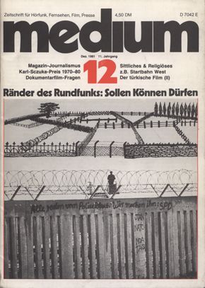 MEDIUM (DE) magazine side cover Issue 12  1981