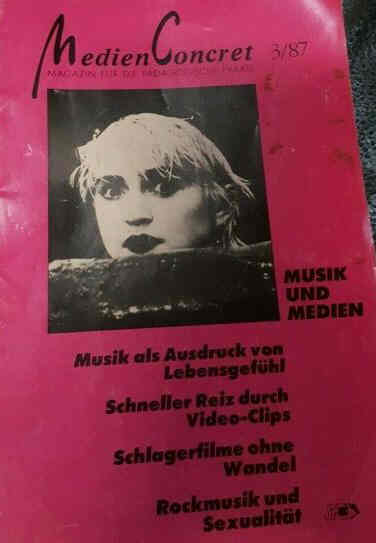 MEDIEN CONCRET magazine side cover Issue 3   1987