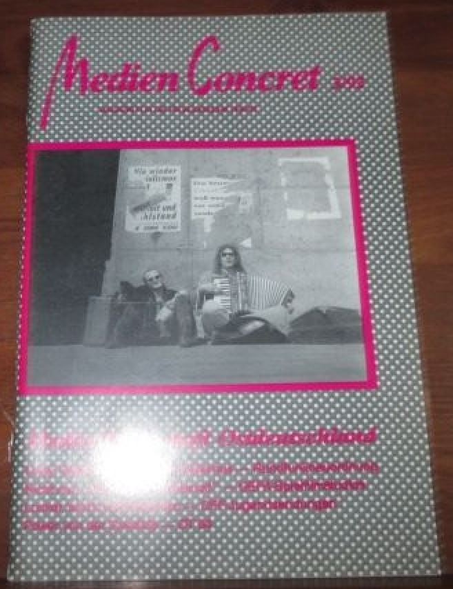 MEDIEN CONCRET magazine side cover Issue 3  1992