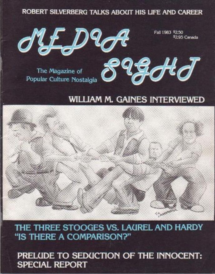 MEDIA SIGHT magazine side cover Issue 3 Fall 1983