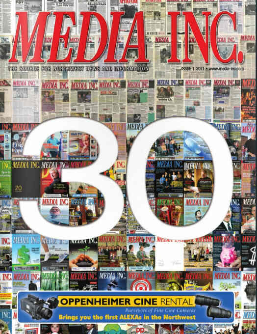 MEDIA INC. magazine side cover Issue 1  2011