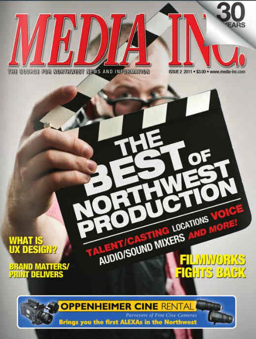 MEDIA INC. magazine side cover Issue 2  2011