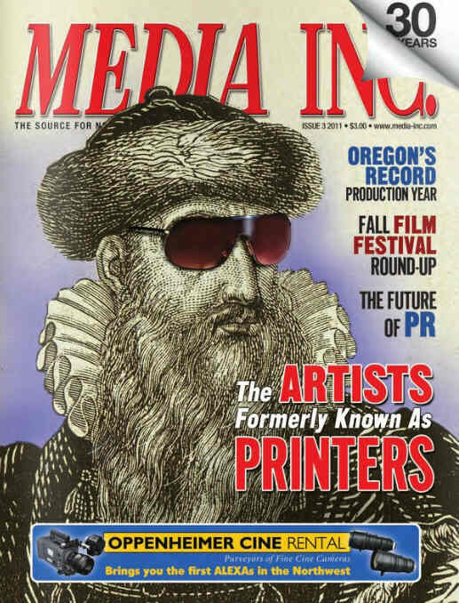 MEDIA INC. magazine side cover Issue 3  2011