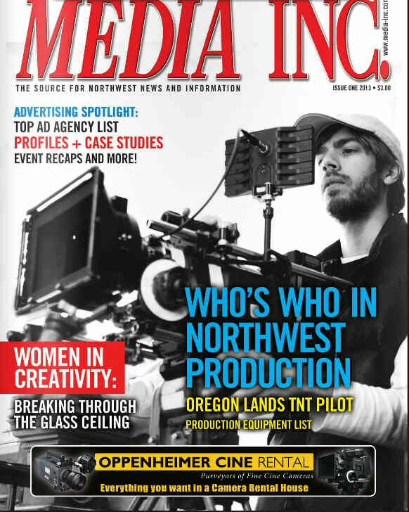 MEDIA INC. magazine side cover Issue 1  2013