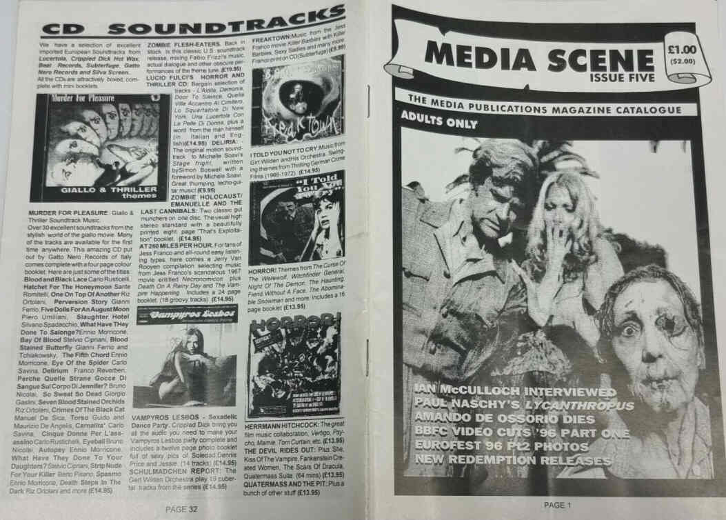 MEDIA SCENE magazine side cover Issue 5  