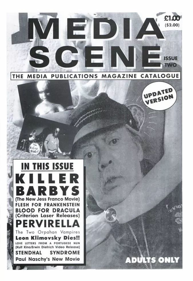 MEDIA SCENE magazine side cover Issue 2   1996