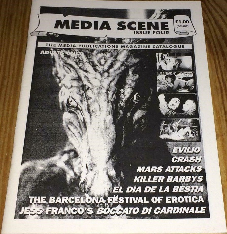 MEDIA SCENE magazine side cover Issue 4   1996