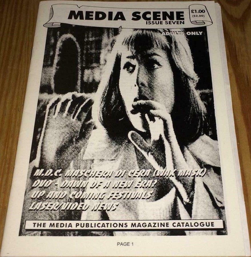 MEDIA SCENE magazine side cover Issue 7  July 1997