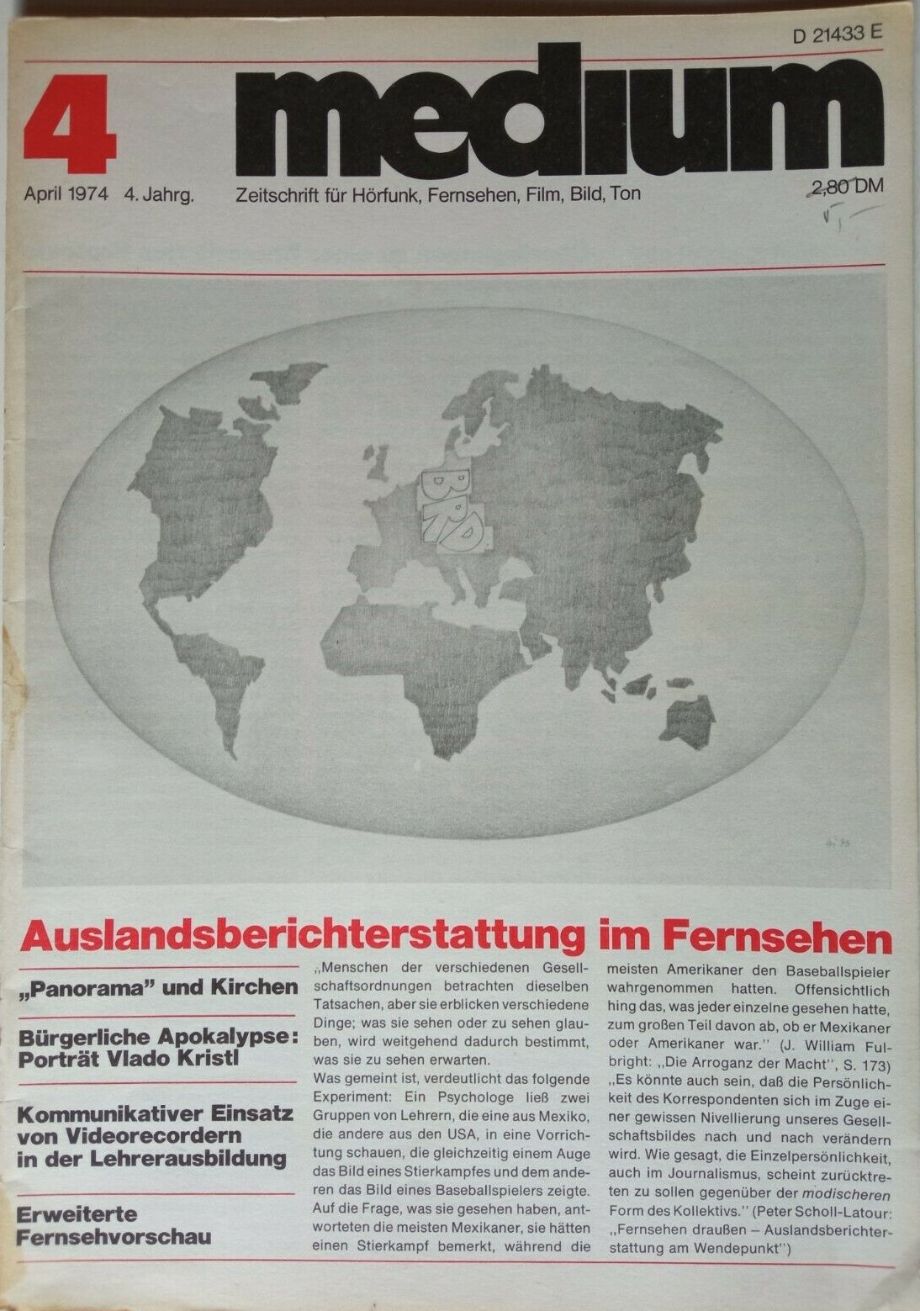 MEDIUM (DE) magazine side cover Issue 4  April 1974