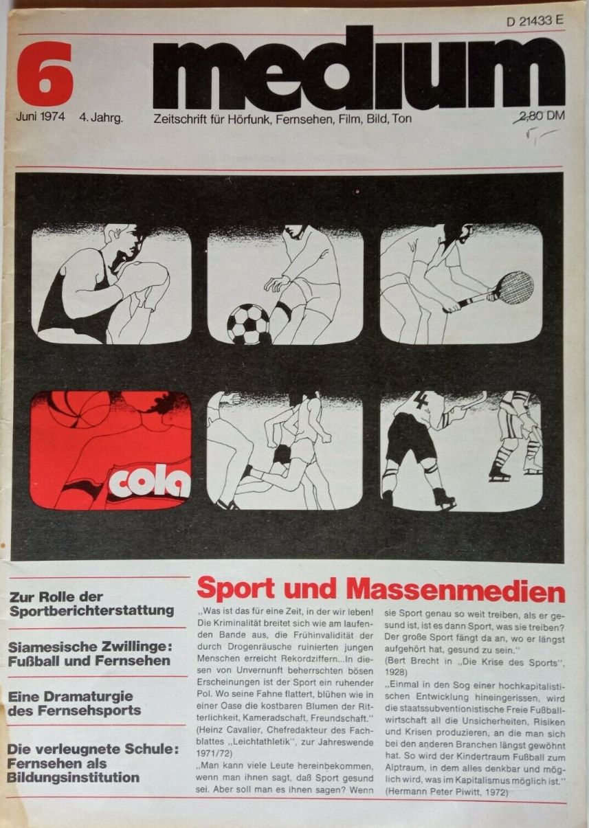 MEDIUM (DE) magazine side cover Issue 6  June 1974