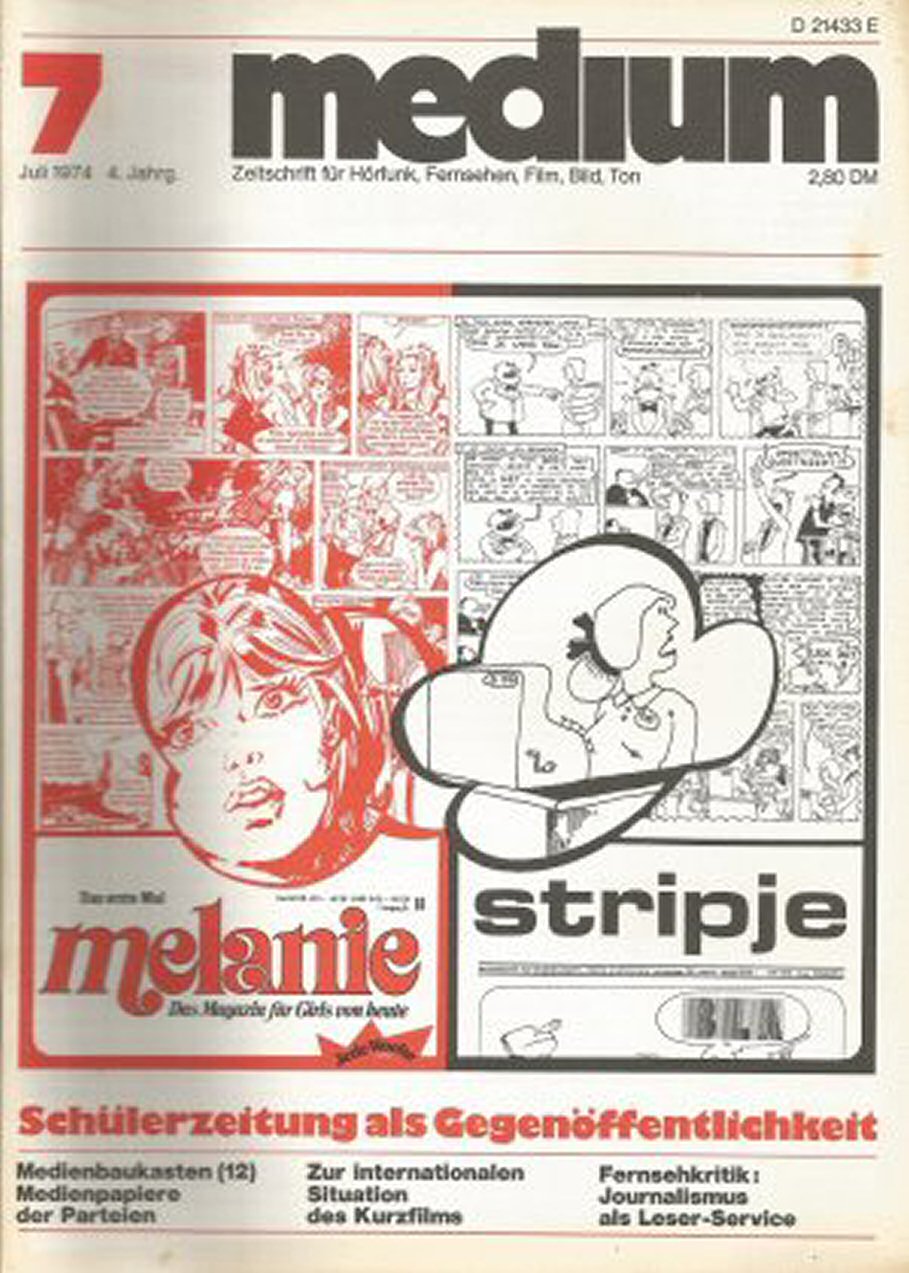 MEDIUM (DE) magazine side cover Issue 7  July 1974