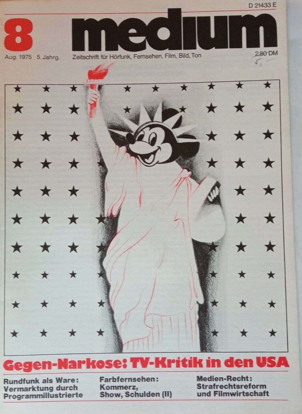 MEDIUM (DE) magazine side cover Issue 8  August 1975